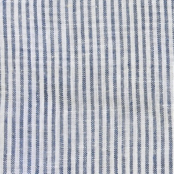 Lee Valley Men's Irish Collarless Grandad Shirt - XL, Blue & White Stripe - Picture 7 of 8